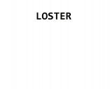 LOSTER